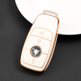 Gold TPU Car Key Cover For Benz Key Protect Case