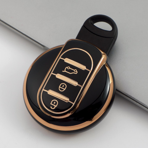 Gold TPU Car Key Cover For BMW Key Protect Case