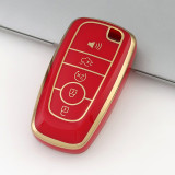 Gold TPU Car Key Cover For  Ford  Key Protect Case