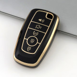 Gold TPU Car Key Cover For  Ford  Key Protect Case