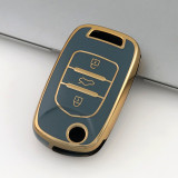 Gold TPU Car Key Cover For BAOJUN Key Protect Case