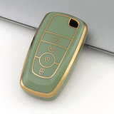 Gold TPU Car Key Cover For  Ford  Key Protect Case