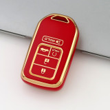 Gold TPU Car Key Cover For  Honda  Key Protect Case