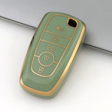 Gold TPU Car Key Cover For  Ford  Key Protect Case