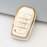 Gold TPU Car Key Cover For  TOYOTA  Key Protect Case
