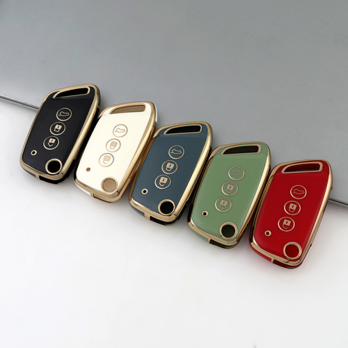 Gold TPU Car Key Cover For BAOJUN Key Protect Case