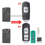 Copy KYDZ For Mazda CX7 CX9 2/4 button  Modified Smart Remote Key with 315MHz Model: SKE11B-01 / SKE11B-02 FCC ID: BGBX1T458SKE11A01
