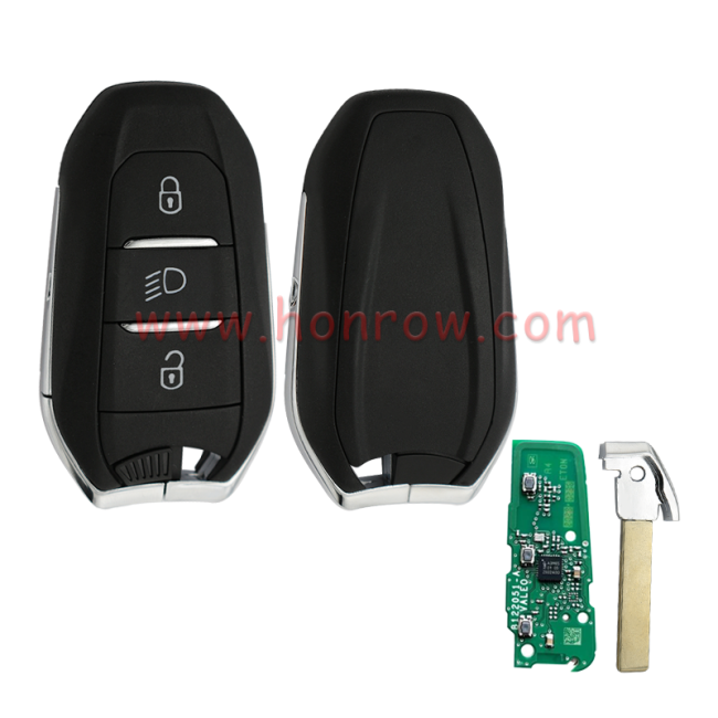 For Original New 2020 Peugeot 5008 508 3 button  Keyless Go Smart remote Key with 4A HITAG AES NCF29A1 128bit A3M65 434MHz FCCID: IM3A  Original key+afertermarket key blank