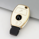 Gold TPU Car Key Cover For  Benz  Key Protect Case