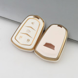 Gold TPU Car Key Cover For  Cadillac  Key Protect Case