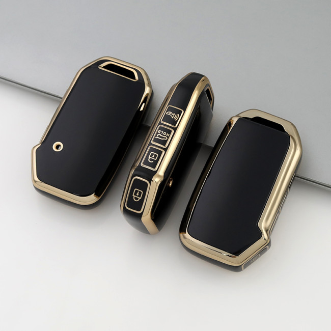 Gold TPU Car Key Cover For  Kia  Key Protect Case