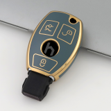 Gold TPU Car Key Cover For  Benz  Key Protect Case