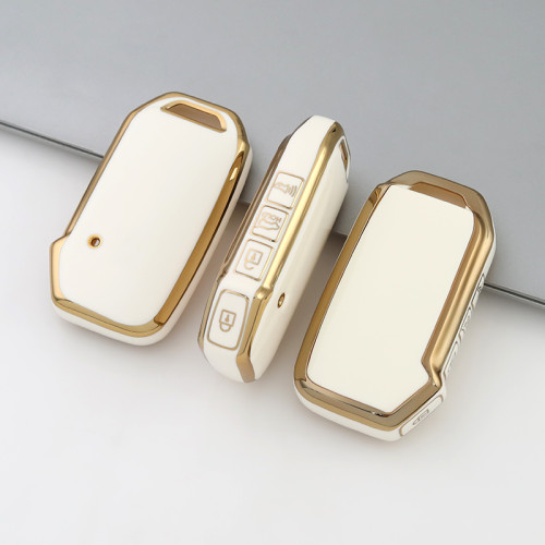 Gold TPU Car Key Cover For  Kia  Key Protect Case