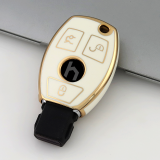 Gold TPU Car Key Cover For  Benz  Key Protect Case