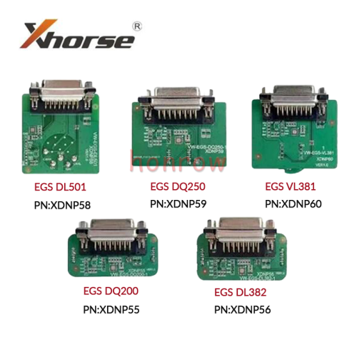Xhorse for VW EGS Adapter XDNP55 DQ200  XDNP56 DL382  XDNP58 DL501 XDNP59 DQ250  XDNP60 VL381 Adapter