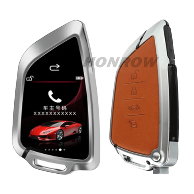 HS688 Universal Modified Remote Smart LCD Key Display Car Key Keyless Go English/Korean/Russian/Spanish/Portuguese/Arabic/Thai/Japanese/German/Itlian/French