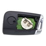XHORSE VVDI  XZVGM1EN 3 button remote key with XT27B insied  for VW, XZ Series VW MQB Special pcb board exclusively for VW models , support VW MQB folding key support regenerate and reuse Note:The pcb board only can be generated for vw models,Johnson/JCI dashboards are not supported.