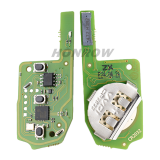 XHORSE VVDI  XZVGM1EN 3 button remote key with XT27B insied  for VW, XZ Series VW MQB Special pcb board exclusively for VW models , support VW MQB folding key support regenerate and reuse Note:The pcb board only can be generated for vw models,Johnson/JCI dashboards are not supported.