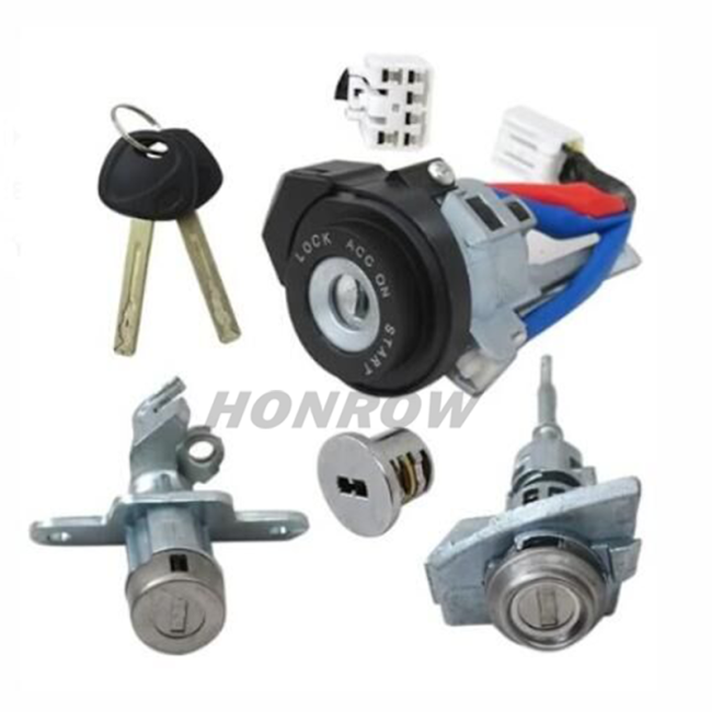 For Hyundai full set lock 81900-C1B00 Full Door Lock Cylinder Ignition Keys Lock 6Pins for 2018 Hyundai Sonata Plug-in Hybrid Sedan 4-Door