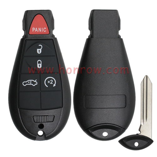 For Chrysler 4+1 button remote key blank