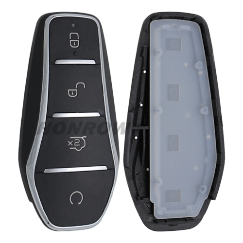 For 2023 BYD 4 button smart remote key with 4A chip 433.92mhz FSK