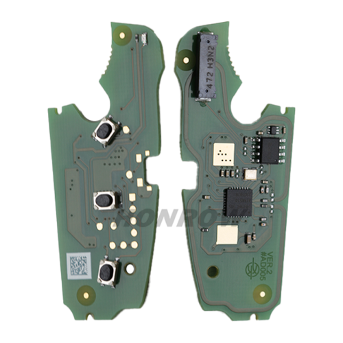 For Audi A6,A6L,Q7 3 buttton remote key with 8E chip 433.92/315MHZ  4F0837220M / 4F0837220T Non handsfree system 2004-2011