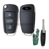 For Audi A6L Q7 3 button remote key with 8E chip & 868mhz Compatible Vehicles: For Audi A6 01.2004-08.2011 For Audi Q7 2007-2010