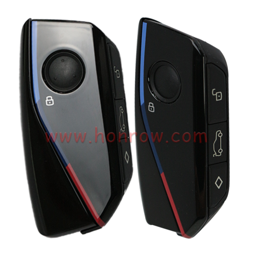For BMW FEM BDC CAS4 CAS4+ 4 button Smart Remote Key with 433MHz HTTAG-PRO(ID49) PCF7953P chip black color