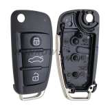 For Original Audi Q2 Q3 3 button keyless go remote key with MQB48  ID48 (megmos AES)433mhz FCCID:81A837220