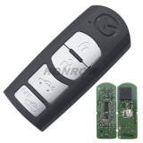 For Mazda 4 button remote key with 433Mhz PCF7953P(HITAG Pro) Chip CMIIT ID:2011DJ5486   Model: SKE13E-01