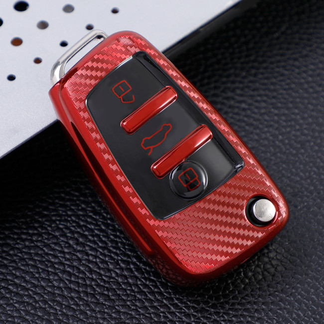 TPU Car Key Cover For Audi（18-19、20） A3  Q3  Q2L  A1 S3 Key Protect Case