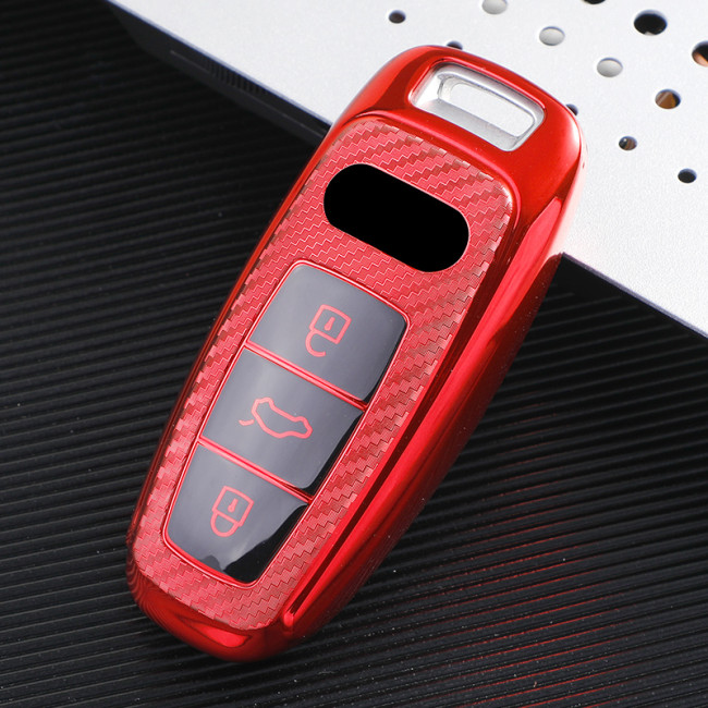 TPU Car Key Cover For Audi A8 A6  A6L  A8L  A7  A8 Key Protect Case