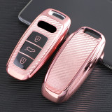 TPU Car Key Cover For Audi A8 A6  A6L  A8L  A7  A8 Key Protect Case