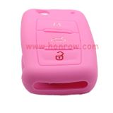 For VW 3 button silicon case (pink color, MOQ:5PCS)