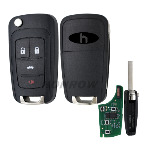 For Chevrolet 4 button remote key with 433mhz PCF7937E Chip