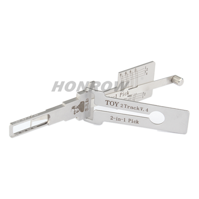 Lishi Tool TOY 2 Track V.4 2 in 1  lock pick lishi style lock pick  2 in 1 tool