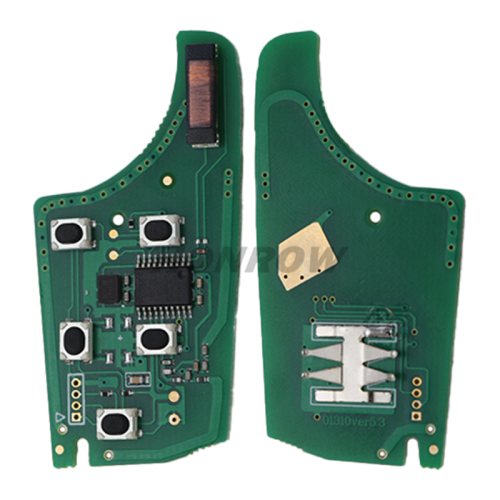 For Chevrolet 4+1 button remote key with 315mhz ID46 PCF7937E(Pcf7941E)   Chip