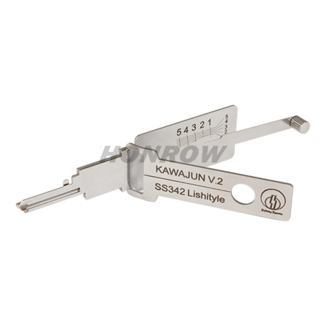 Lishi Tool KAWAJUN V.2 SS342  2 in 1 lock pick lishi style lock pick  2 in 1 tool For Japan