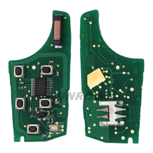 For Chevrolet 4+1 button remote key with 433mhz ID46  PCF7937E(Pcf7941E)   Chip