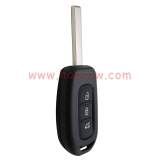 For Renault Sandero Symbol Trafic Dacia Logan 3 button Key shell with blade