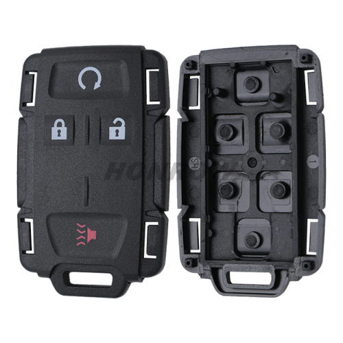 For Chev black 4 button remote key with 433mhz