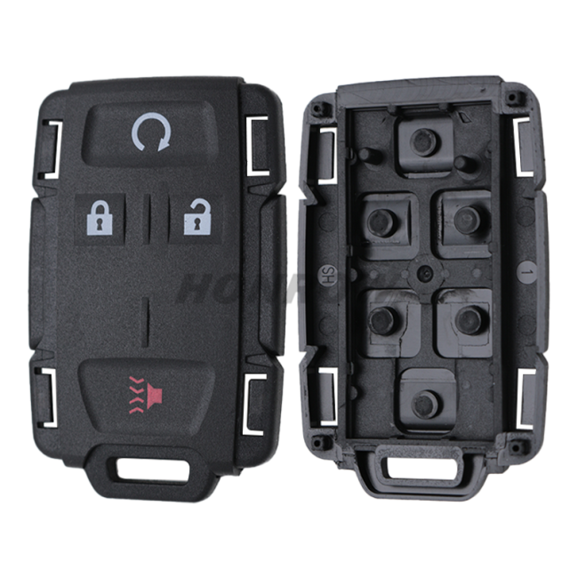 For Chev black 4 button remote key with 433mhz