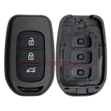 For Renault Sandero Symbol Trafic Dacia Logan 3 button Key shell with blade