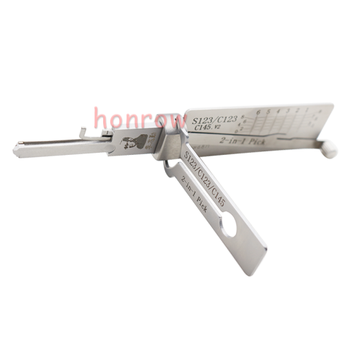 Original Lishi - Schlage C123 S123 / 2-in-1 Residential Pick & Decoder / AG 2IN1 PICK FOR USA SCHLAGE C123/S123-V2