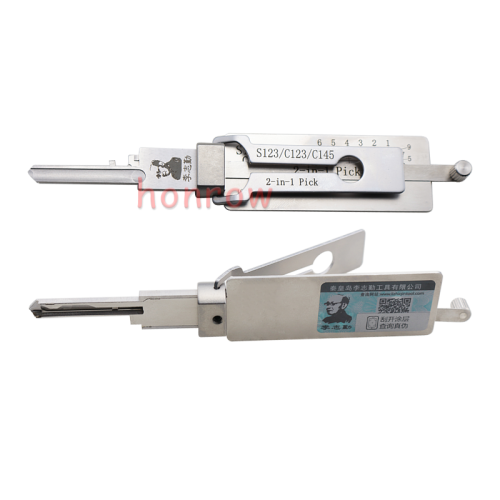 Original Lishi - Schlage C123 S123 / 2-in-1 Residential Pick & Decoder / AG 2IN1 PICK FOR USA SCHLAGE C123/S123-V2