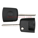 For VW 3 button  waterproof  remote key blank with Black color