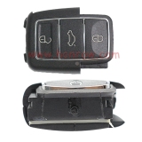 For VW 3 button  waterproof  remote key blank with Black color