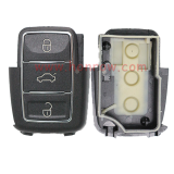 For VW 3 button  waterproof  remote key blank with Black color