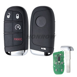 For Fiat 3+1 button remote key with 433Mhz PCF7953M /PCF7945 4A HITAG AES HITAG AES Chip FCC ID:M3N-40821302