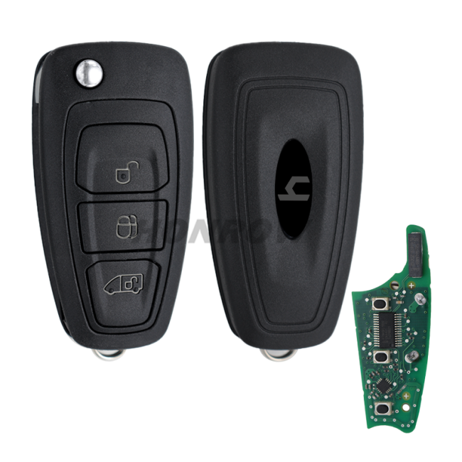 For Original Ford 3 Button remote key with 433.92Mhz HiTAGPro 49 CHIP BK2T-15K601-AB A2C53435329 Print on: GK2T-15K601-AA A2C94379402 Genuine Part Number: 2013328 - 2149959